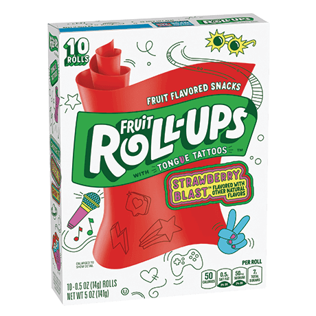 Fruit Roll Ups Strawberry Sensation Candy 141gm