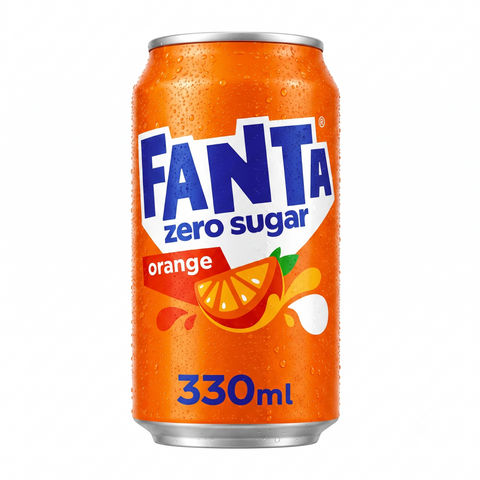 Fanta Orange Zero Sugar 330ml Imported From UK - Nosh Products