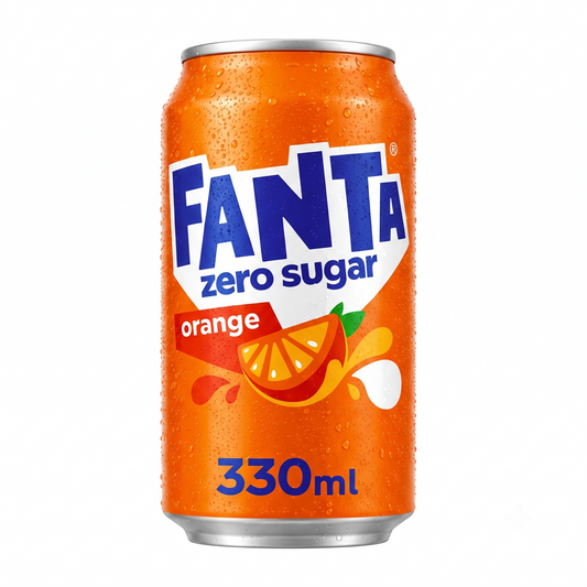 Fanta Orange Zero Sugar 330ml Imported From UK - Nosh Products
