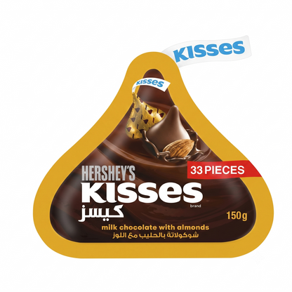 Hershey Kisses Milk Chocolate With Almonds 150gm Imported From USA