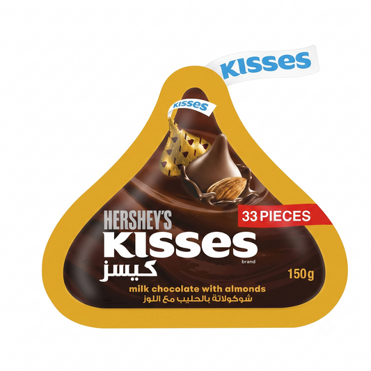 Hershey Kisses Milk Chocolate With Almonds 150gm Imported From USA