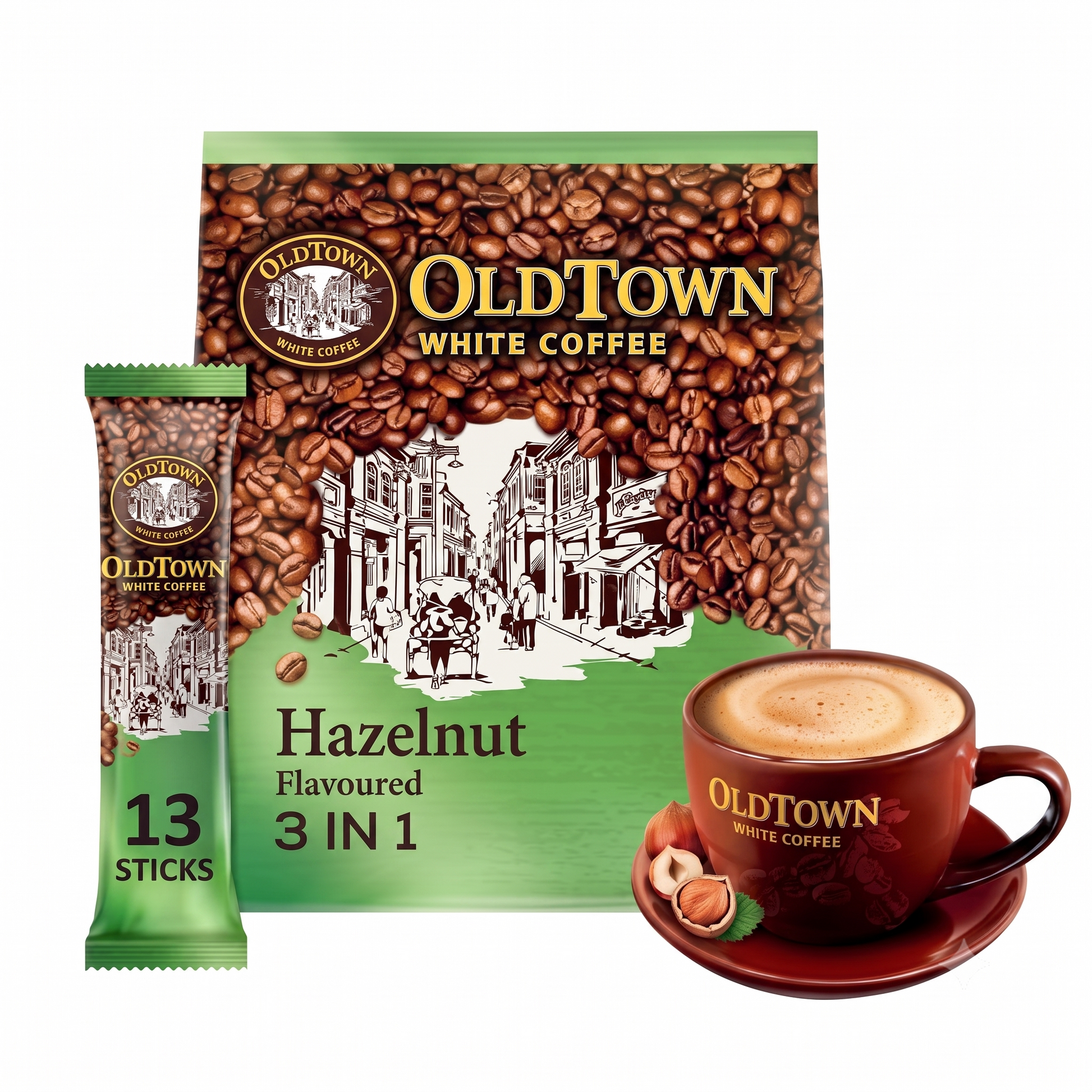 OldTown White Coffee Hazelnut Flavour -15 Sachets Imported From Malaysia
