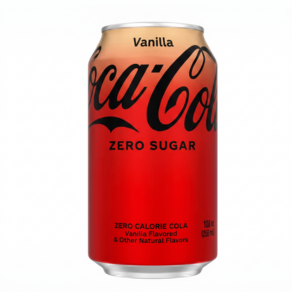 Coke Vanilla Zero Sugar 330ml Imported From UK - Nosh Products