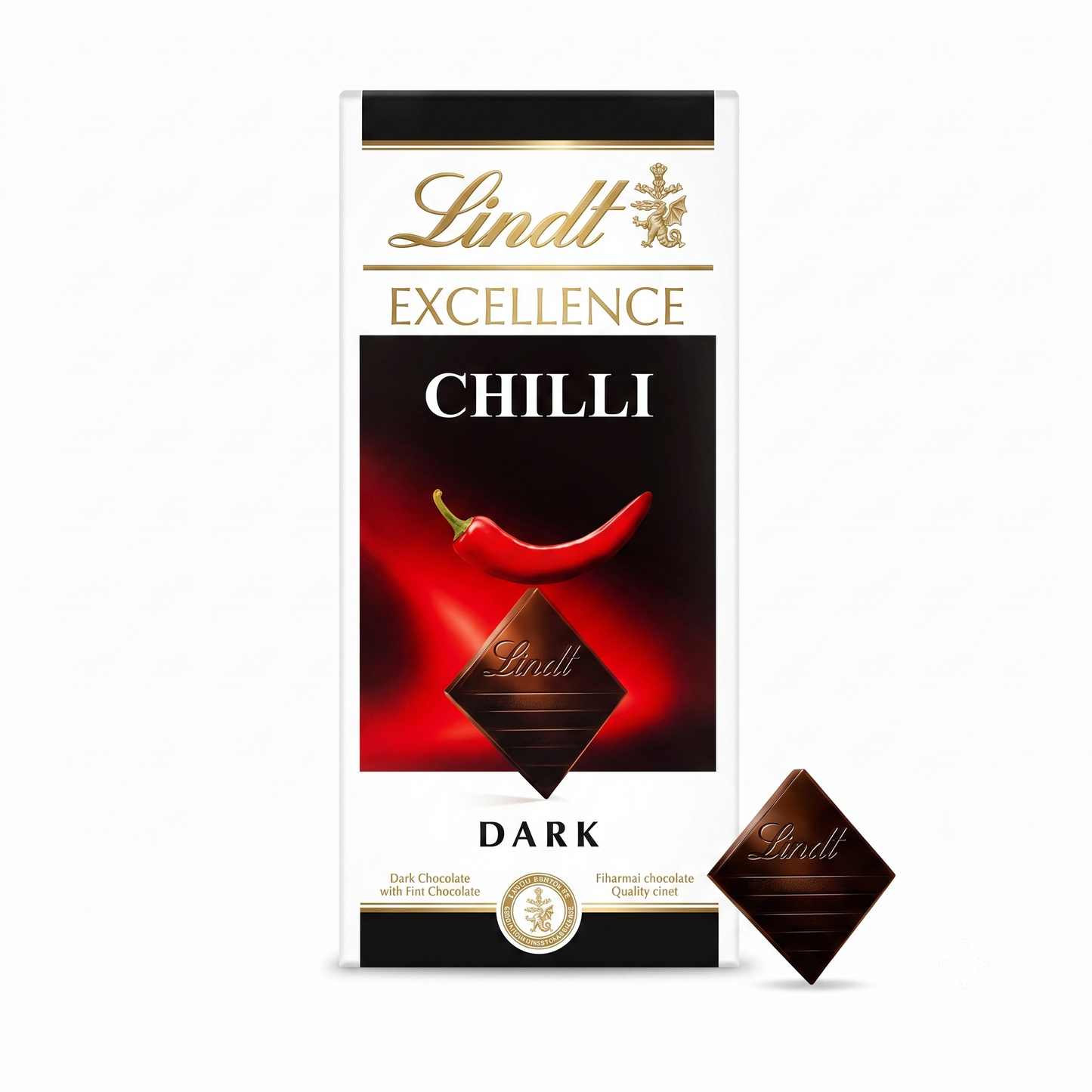 Lindt Excellence Chilli Dark Chocolate 100gm Global Import - Nosh Products