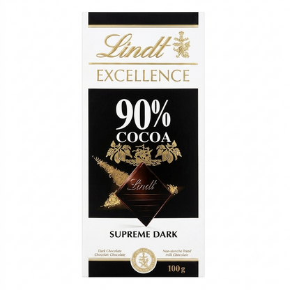 Lindt Excellence 90% Dark Chocolate 100gm Global Import - Nosh Products