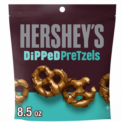 Hershey Dipped Pretzel Milk Chocolate 240gm  Imported From USA