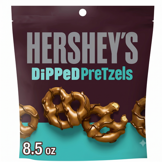 Hershey Dipped Pretzel Milk Chocolate 240gm  Imported From USA