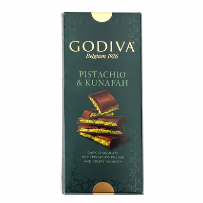 Godiva Pistachio Kunafa Dark Chocolate Bar 124gm Imported From UAE