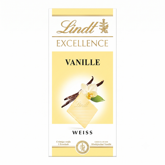 Lindt Excellence Touch Of Vanilla Chocolate 100gm Global Import