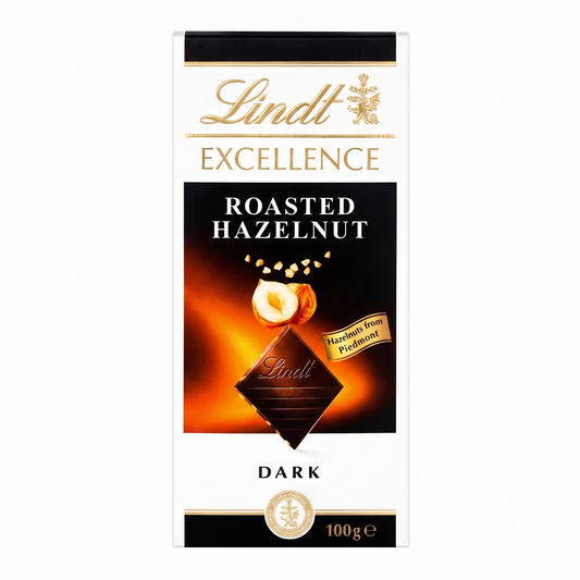 Lindt Excellence Roasted Hazelnut Dark Chocolate 100gm Global Import