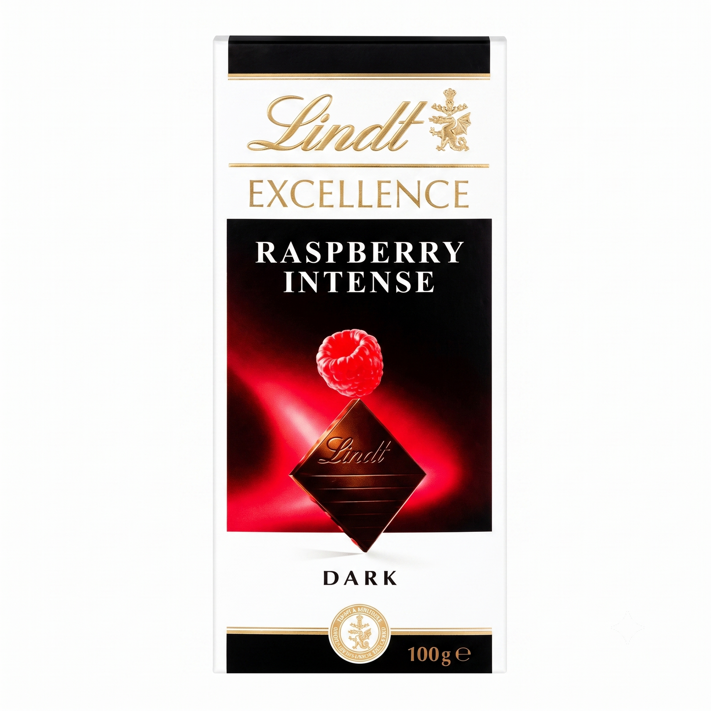 Lindt Excellence Raspberry Intense Dark Chocolate 100gm Global Import - Nosh Products