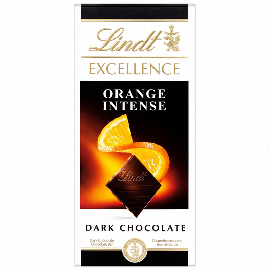 Lindt Excellence Orange Dark Chocolate 100gm Global Import