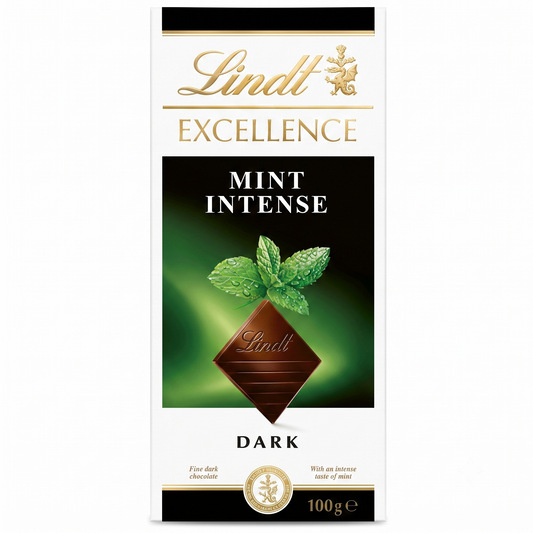 Lindt Excellence Mint Dark Chocolate 100gm Global Import