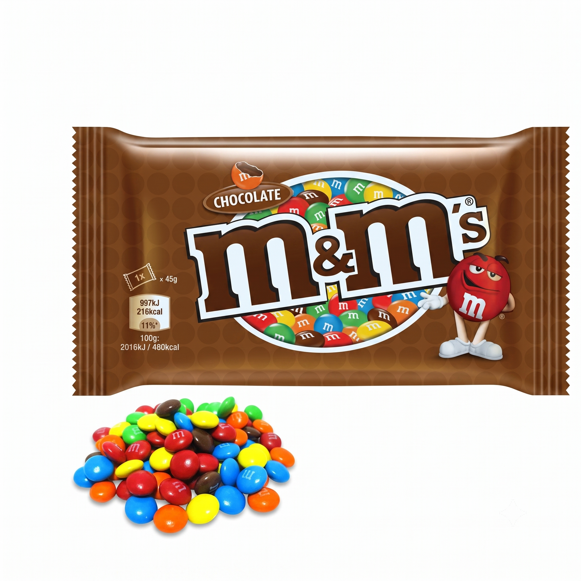 M&M Chocolate 45gm  Imported From USA