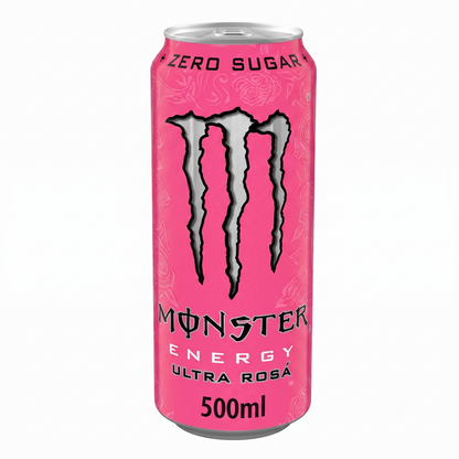 Monster Energy Drink Ultra Rosa Zero Sugar 500ml (Pack Of 4) Imported From UK