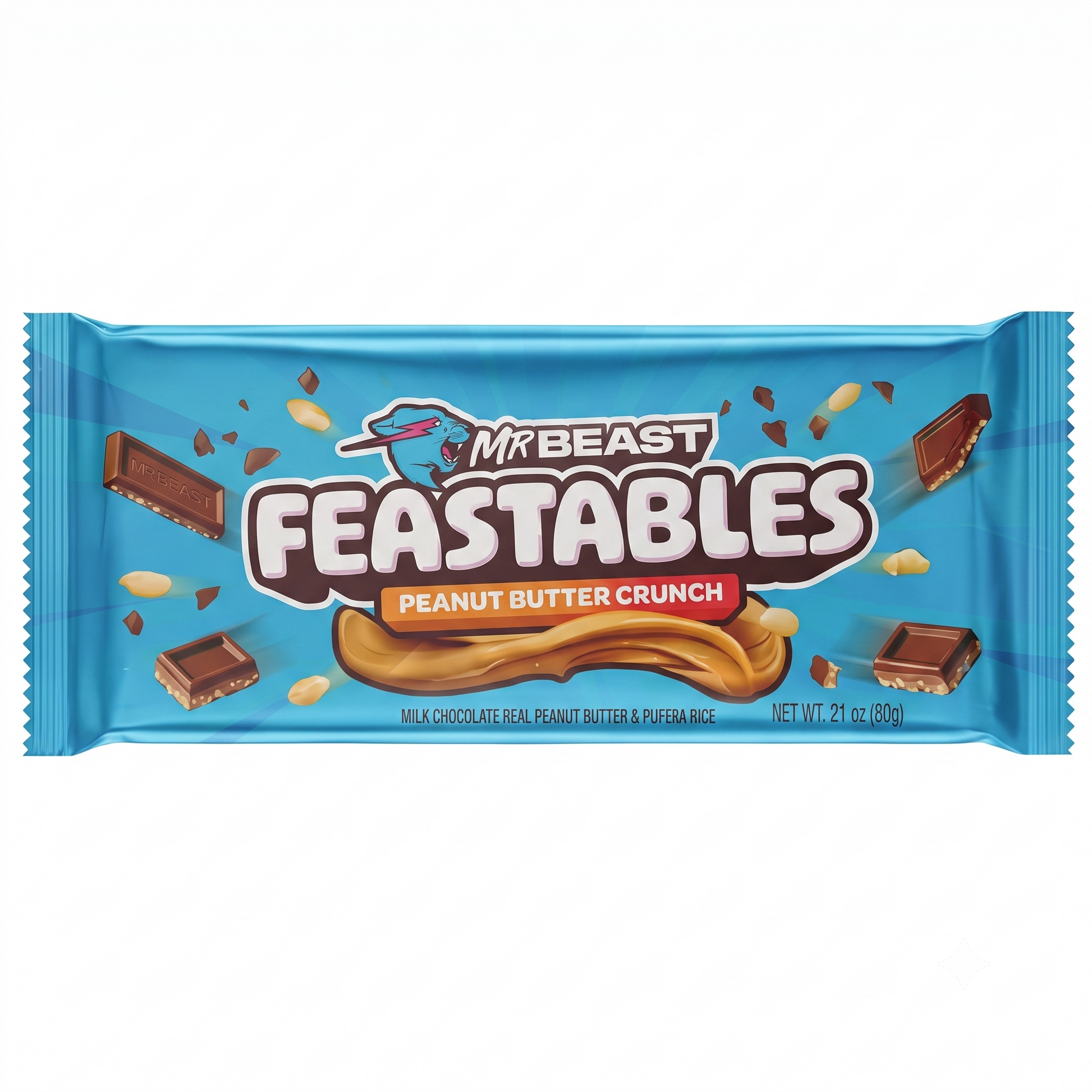 Feastables Peanut Butter Chocolate 60gm Imported From USA - Nosh Products