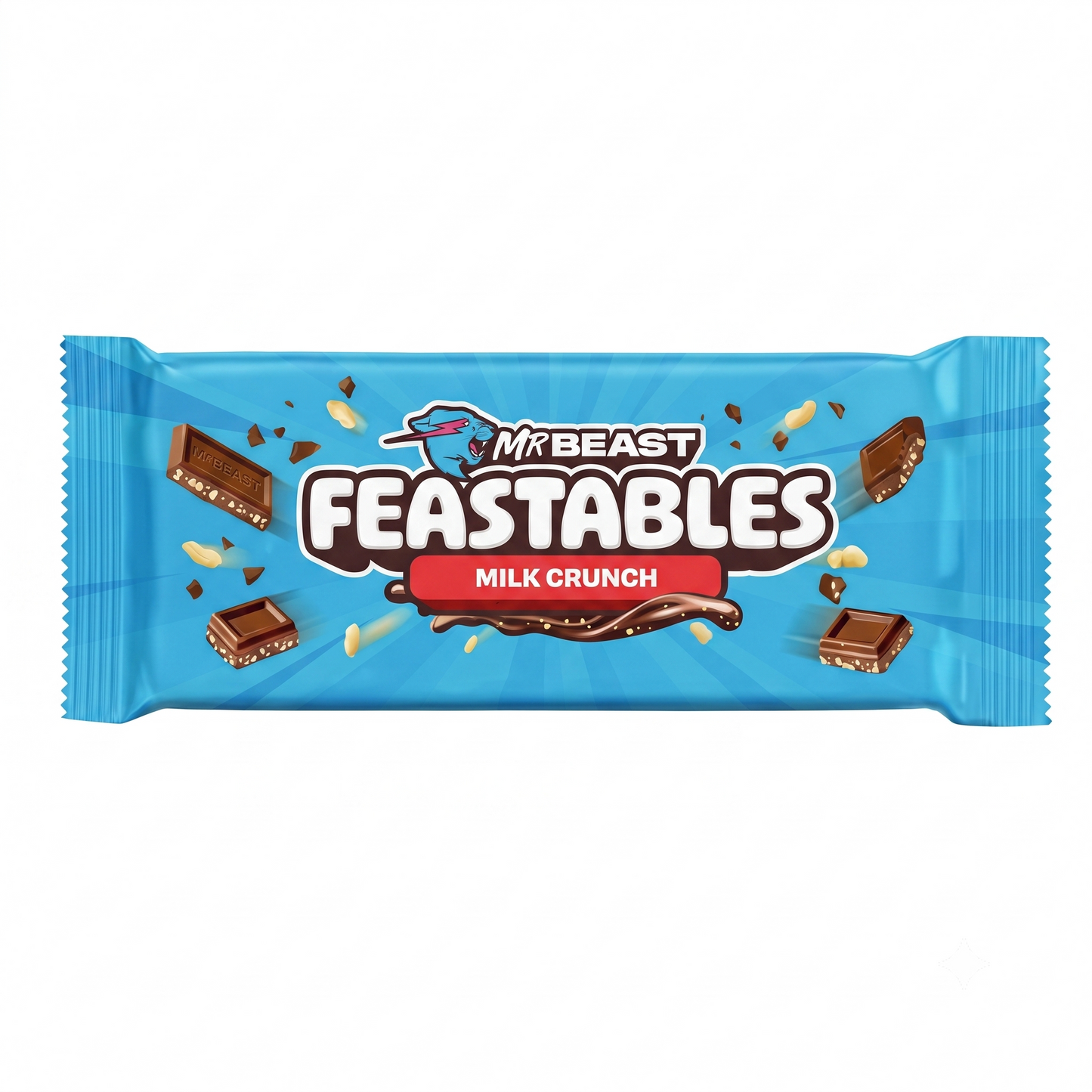 Feastables Milk Crunch Chocolate 60gm Imported From USA - Nosh Products