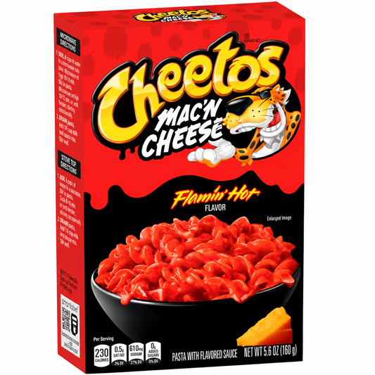 Cheetos Macaroni And Cheese Flaming Hot 160gm Imported From USA - Nosh Products