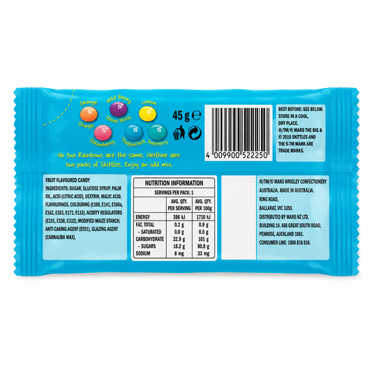 Skittles Tropical Candy 45gm Imported From UK