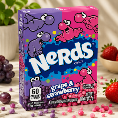 Wonka Nerds Strawberry And Grape Candy 47gm Imported From USA - Nosh Products
