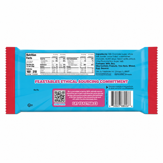 Feastables Milk Crunch Chocolate 60gm Imported From USA - Nosh Products