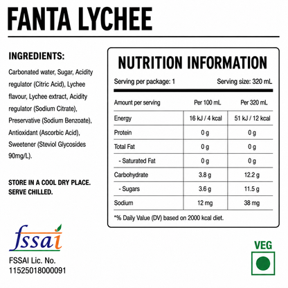 Fanta Lychee Soda 330ml Imported From Thailand