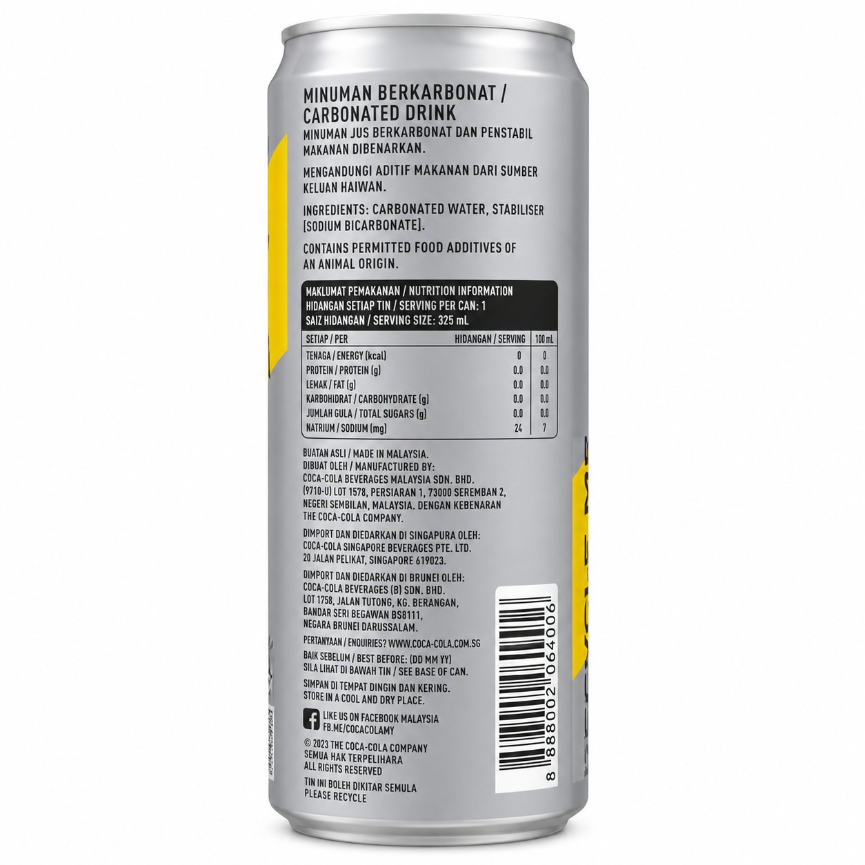 Schweppes Soda Water 330ml Global Import - Nosh Products