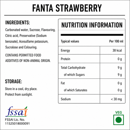 Fanta Strawberry Soda 330ml Imported From Asia