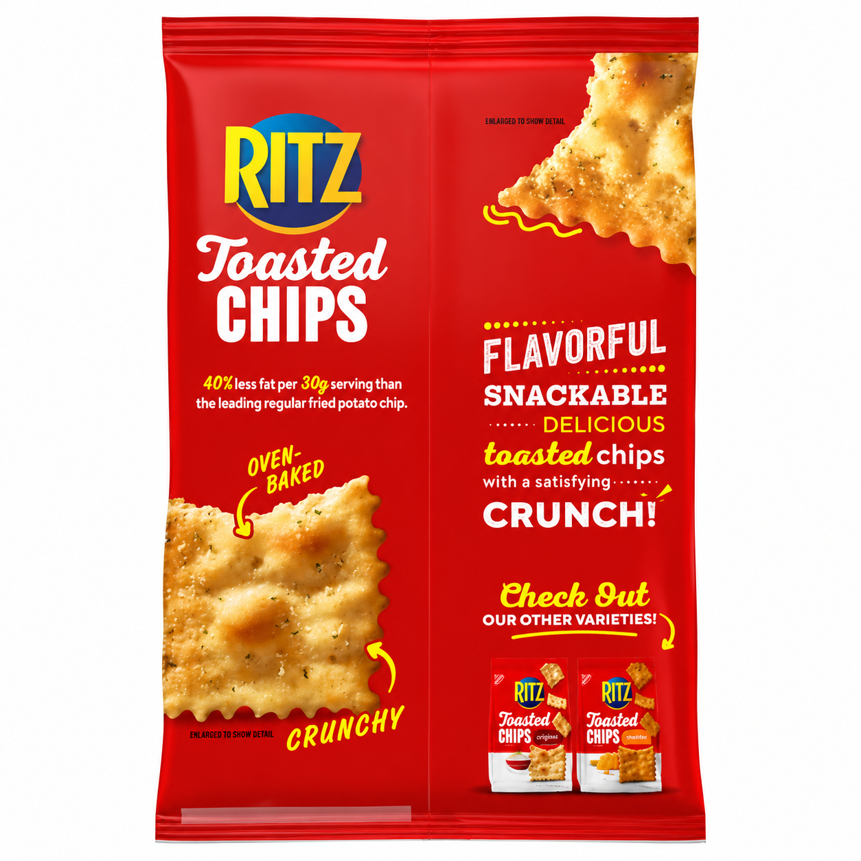 Ritz Toasted Chips Sour Cream And Onion 229gm Imported From USA - Nosh Products