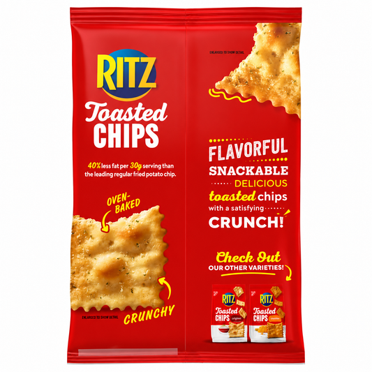 Ritz Toasted Chips Sour Cream And Onion 229gm Imported From USA - Nosh Products