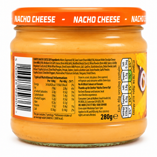Doritos Nacho Cheese Dip 280gm Imported From USA - Nosh Products