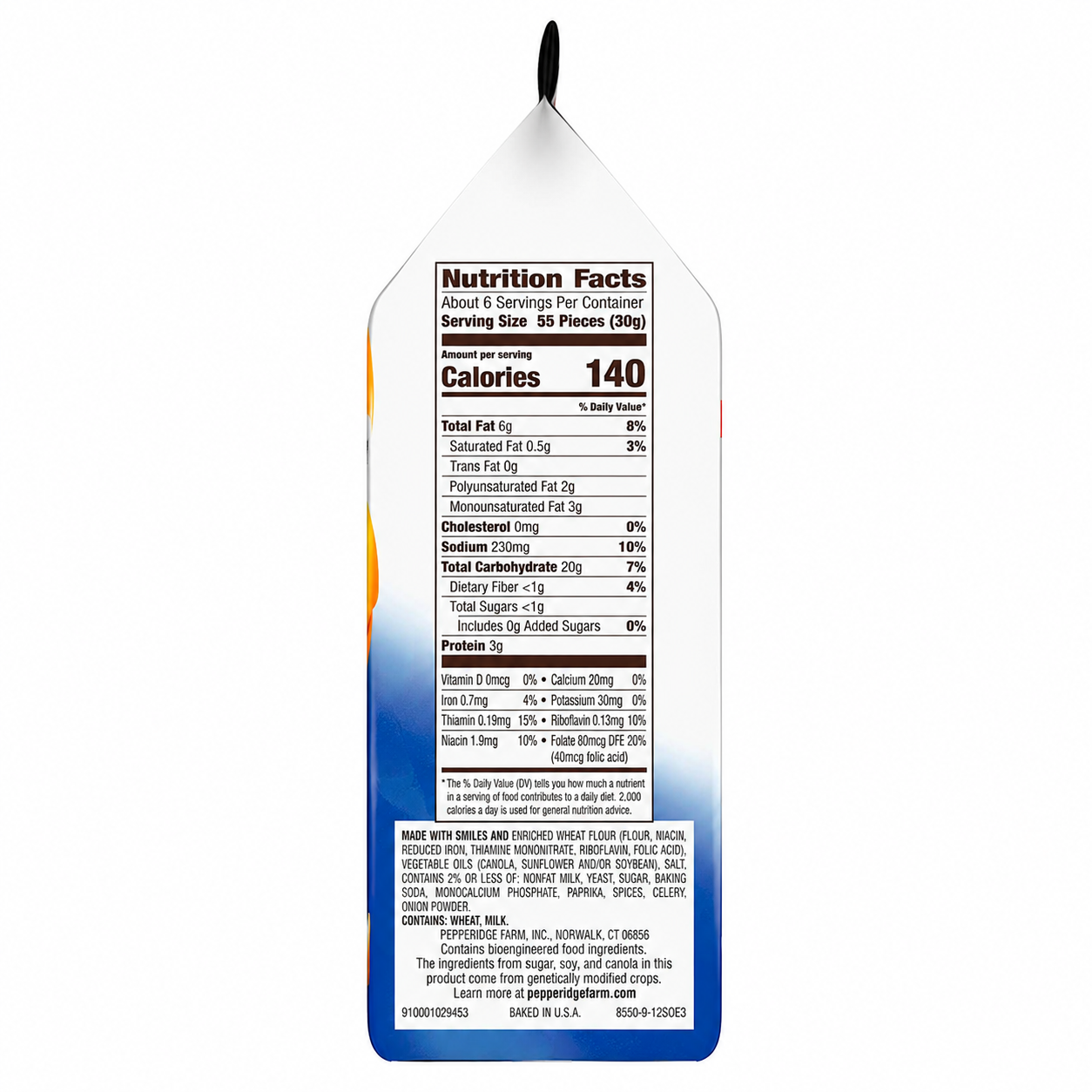 Pepperidge Farm Goldfish Baked Crackers Original 187gm Imported From USA - Nosh Products