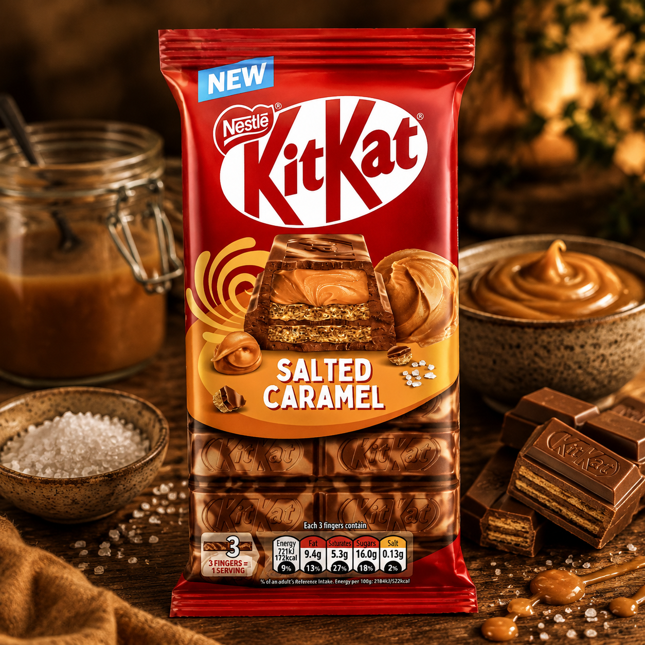 Kit Kat Salted Caramel Chocolate 99gm Imported From Europe
