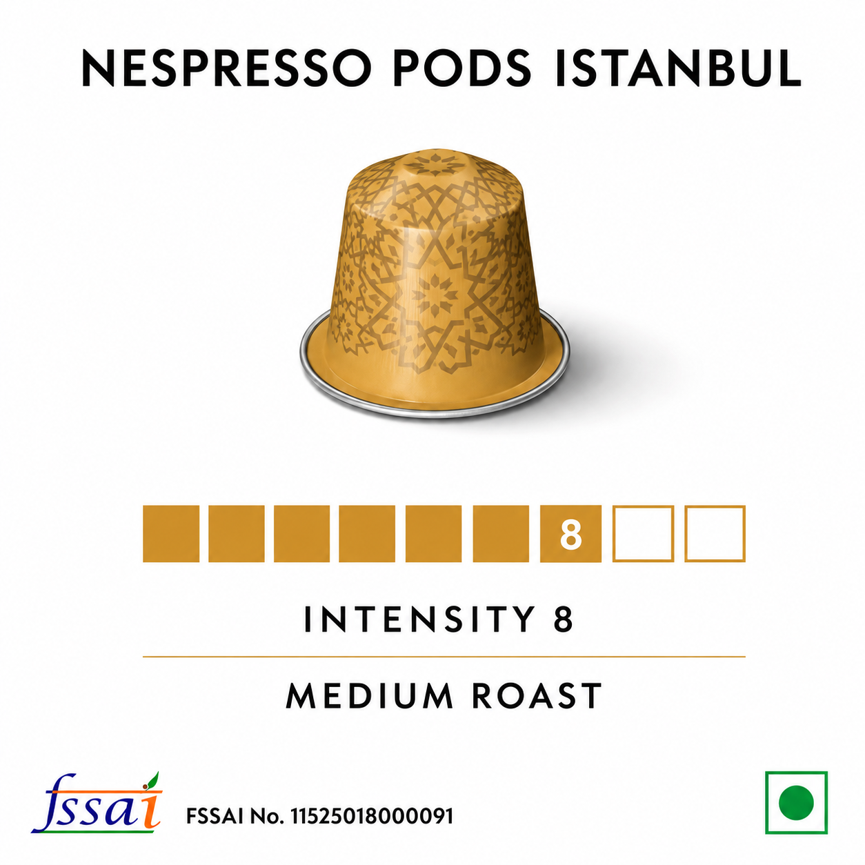 Nespresso Pods Sleeve Istanbul (10 Pods) Imported From Switzerland - Nosh Products