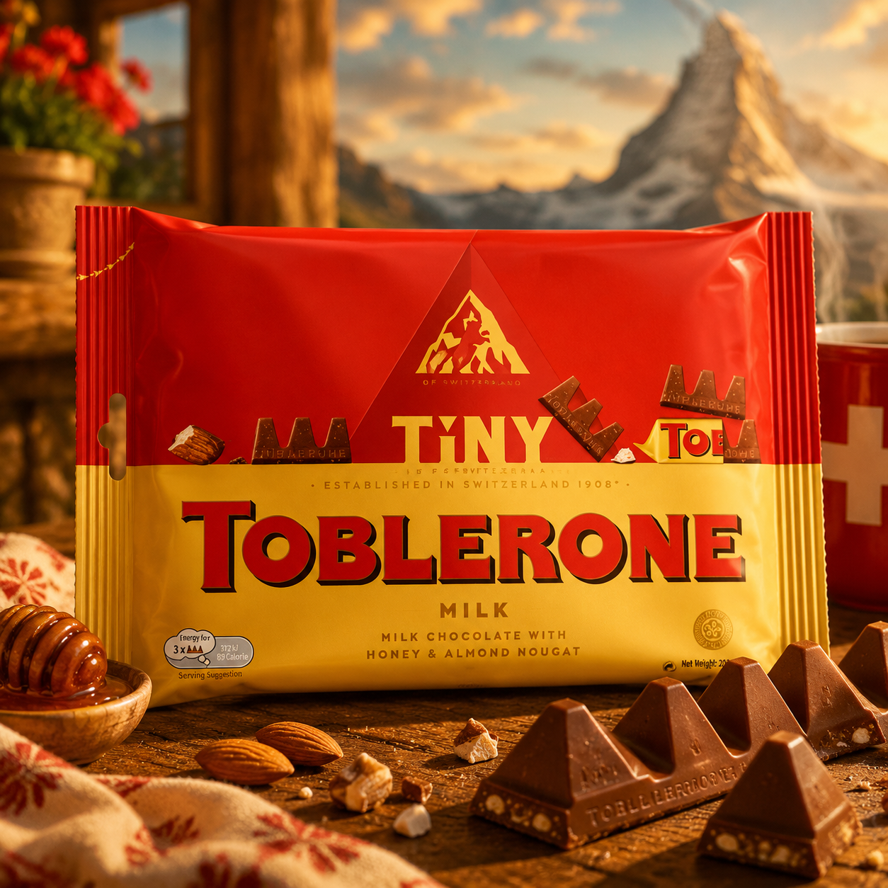 Toblerone Tiny Milk Chocolate 168gm Imported From Switzerland