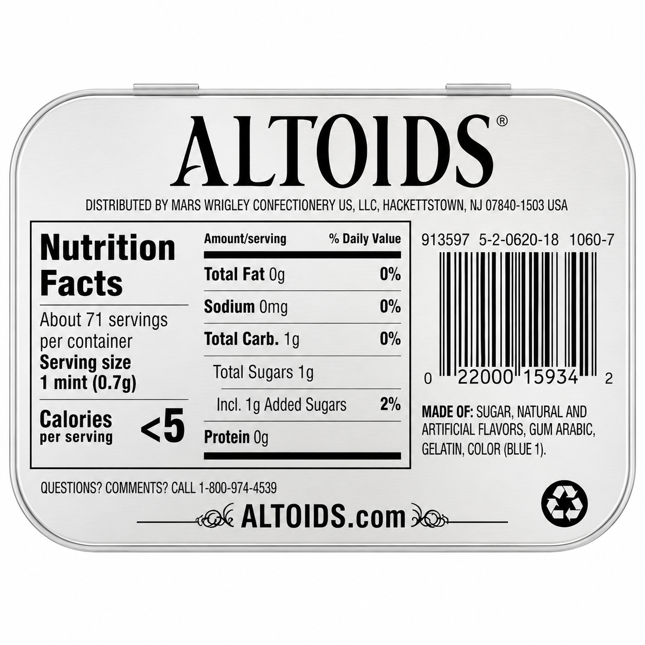 Altoid Wintergreen 50gm Imported From UK - Nosh Products