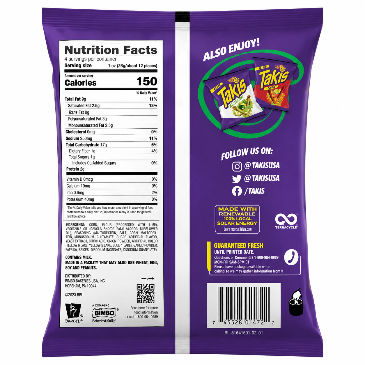 Takis Crunchy Fajita 113gm Imported From Mexico - Nosh Products