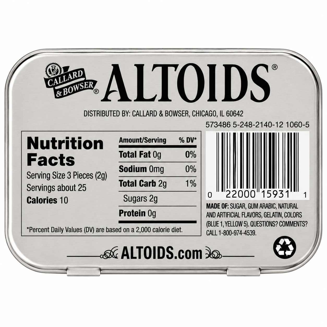 Altoid Spearmint 50gm Imported From UK - Nosh Products