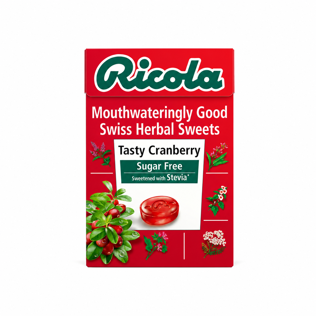 Ricola Cranberry Mints 45gm Imported From UK - Nosh Products