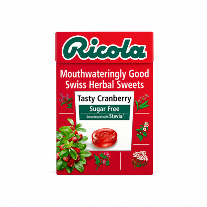 Ricola Cranberry Mints 45gm Imported From UK - Nosh Products