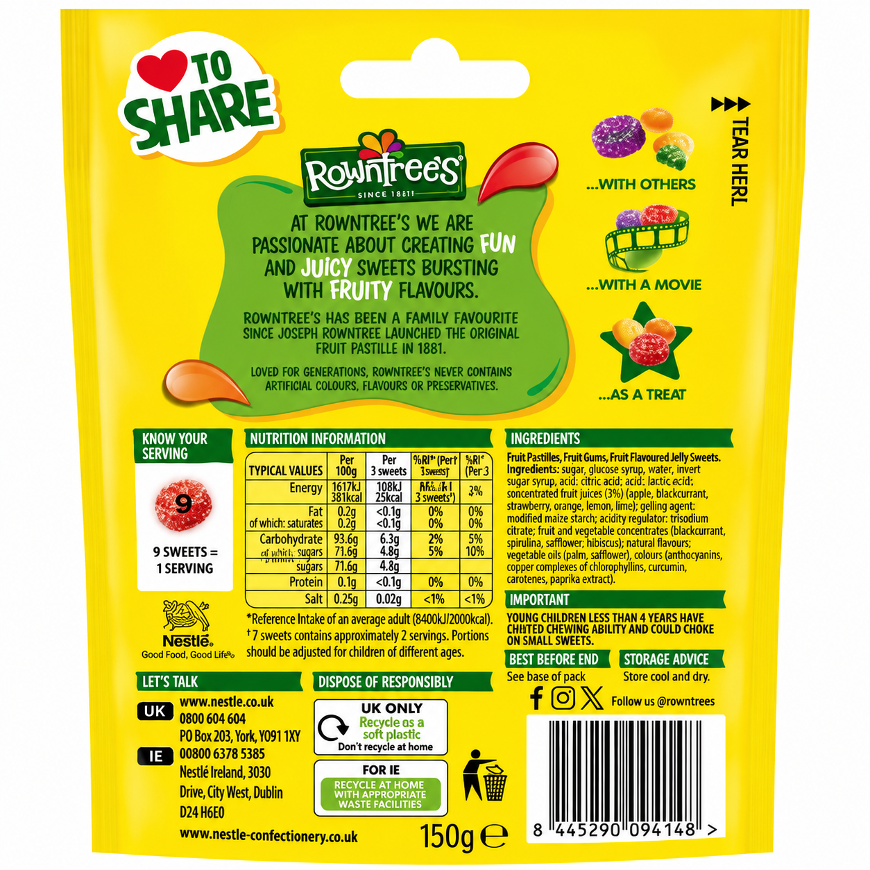 Rowntrees Pick N Mix Candy 120gm Imported From UK