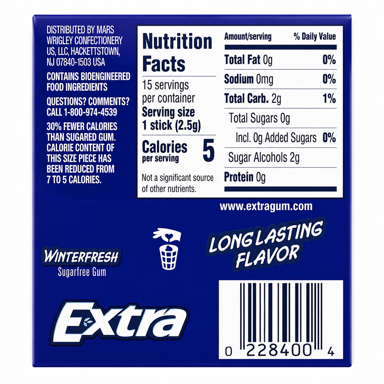 Extra Gum Winter Fresh Chewing Gum Imported From USA - Nosh Products