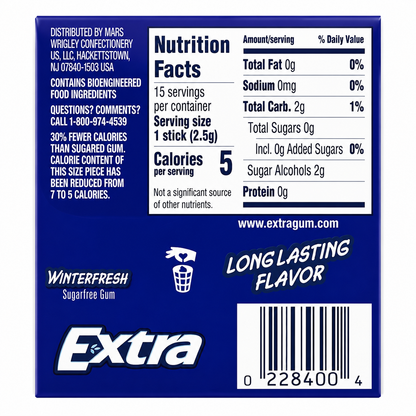 Extra Gum Winter Fresh Chewing Gum Imported From USA - Nosh Products
