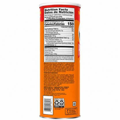 Pringles Cheddar Cheese Chips 158gm Imported From USA - Nosh Products