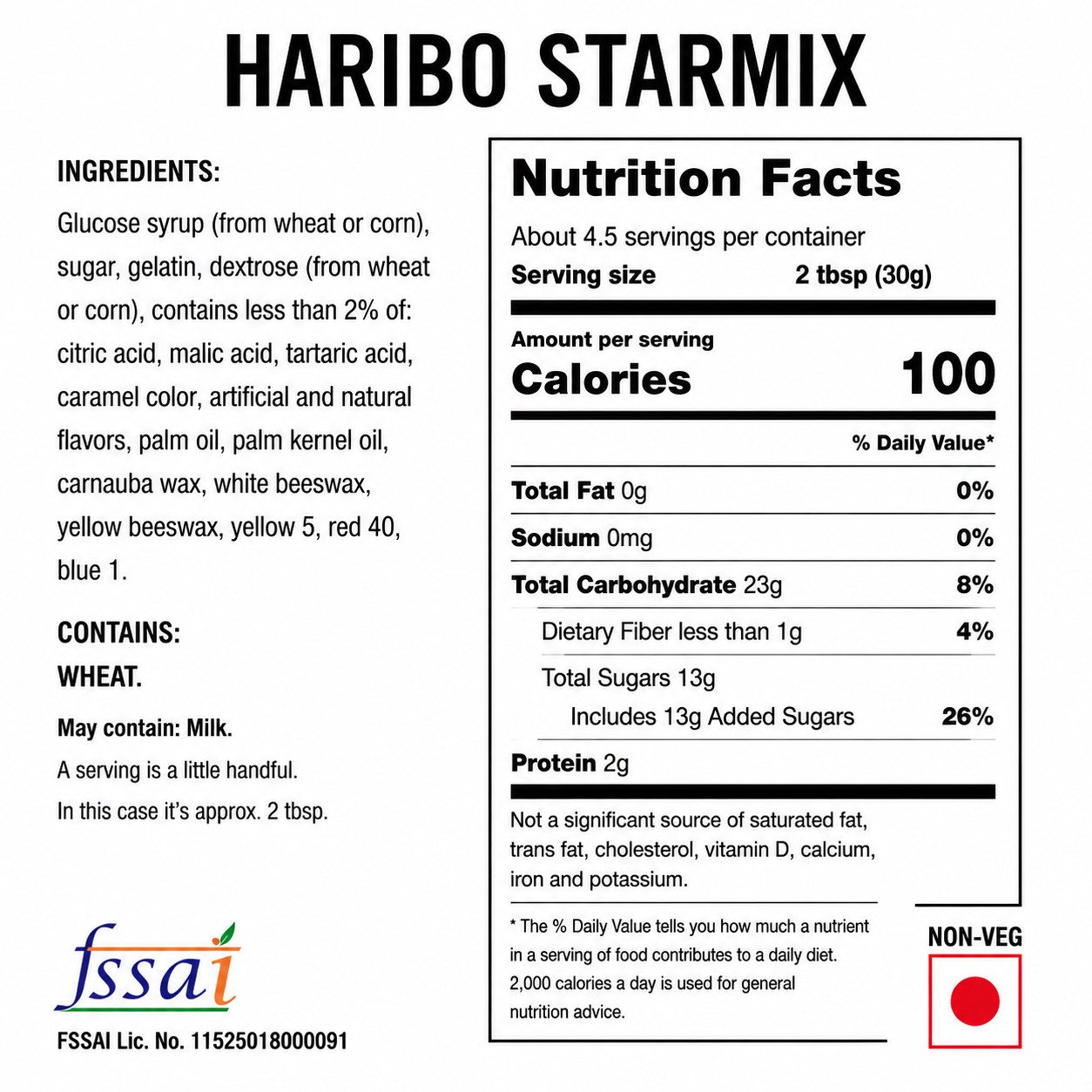Haribo Starmix Candy 160gm Imported From USA/UK - Nosh Products