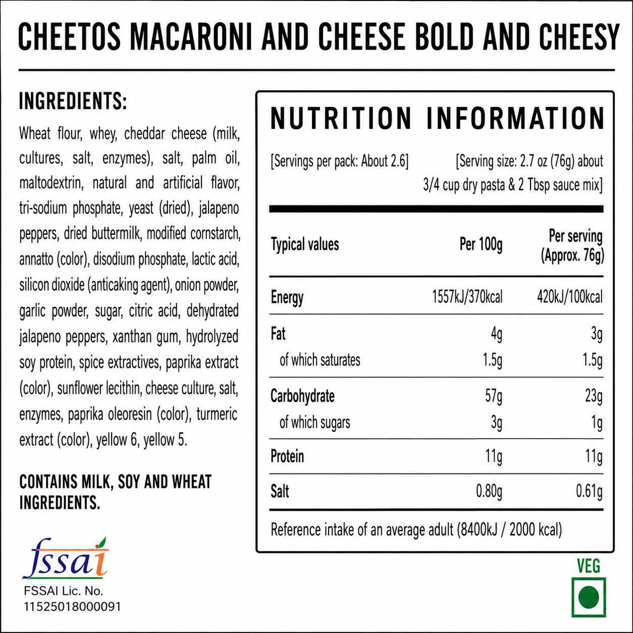 Cheetos Macaroni And Cheese Bold And Cheesy 170gm Imported From USA - Nosh Products