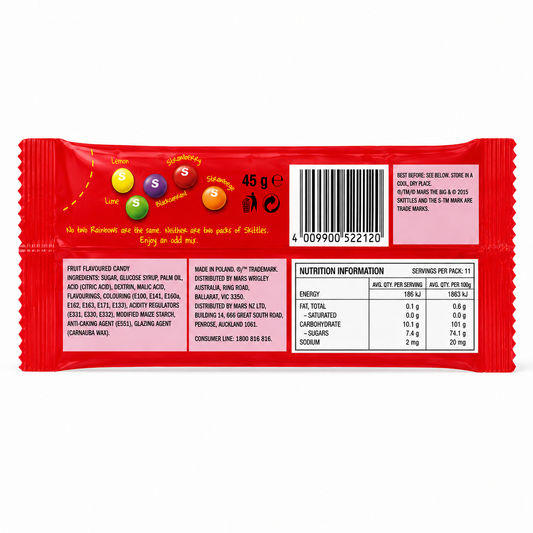 Skittles Fruit Candy 45gm Imported From UK