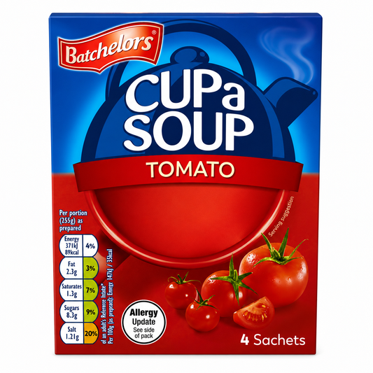 Batchelor's Cup-A-Soup Tomato (4 Cups) Imported From UK - Nosh Products