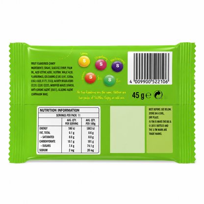 Skittles Sours Candy 45gm Imported From UK