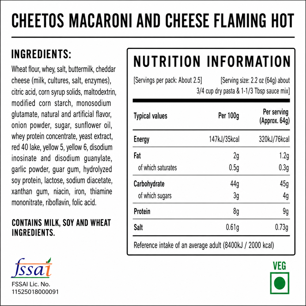 Cheetos Macaroni And Cheese Flaming Hot 160gm Imported From USA - Nosh Products